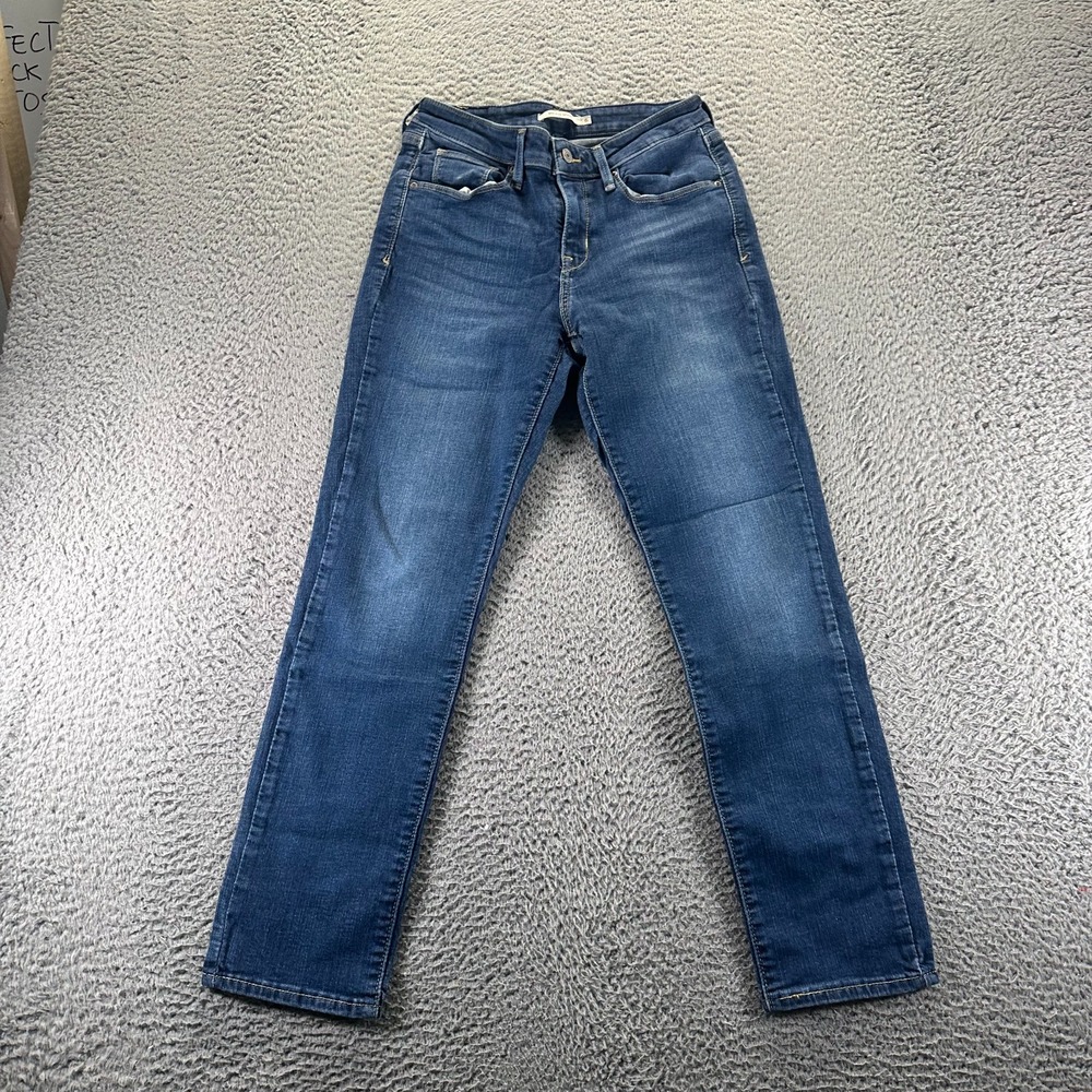 Levi's Jeans Womens 6 Blue Cotton Denim Skinny Mid-Rise Faded Workwear Stretch